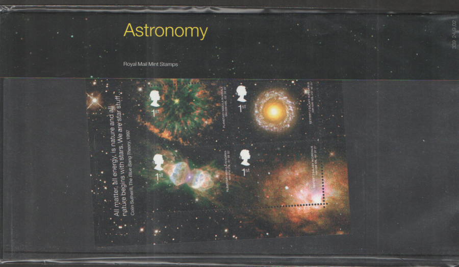 (image for) 2002 Astronomy Royal Mail Presentation Pack 339 - Click Image to Close